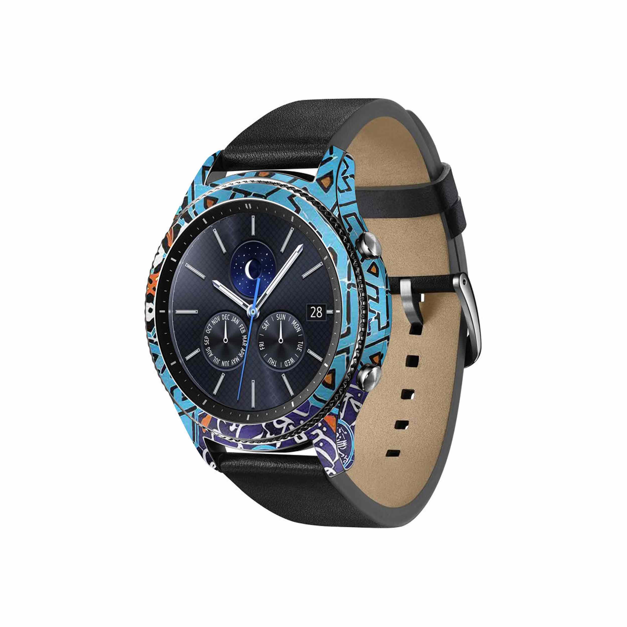 برچسب ماهوت طرح Iran-Tile7 مناسب برای ساعت هوشمند سامسونگ Galaxy Gear S3 Classic