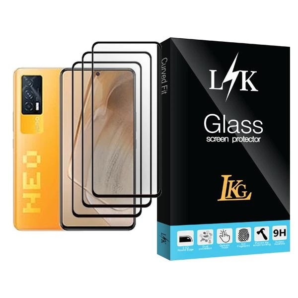 محافظ صفحه نمایش ال کا جی مدل LK Glass MIX003 مناسب برای گوشی موبایل ویوو iQOO Neo5 بسته سه عددی