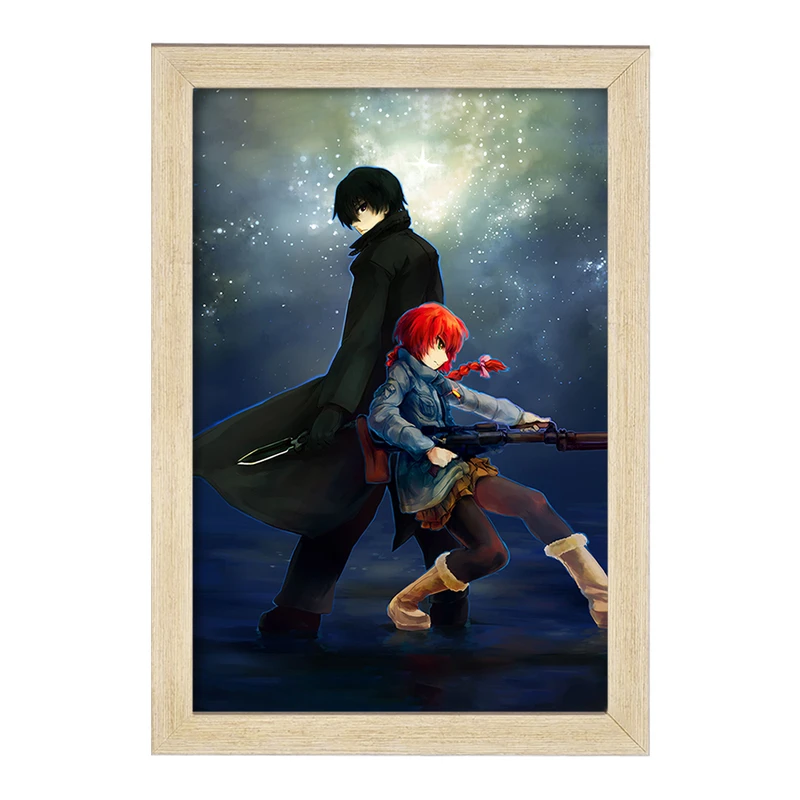 تابلو خندالو مدل انیمه تاریکتر از سیاهی Darker Than Black  کد 23461