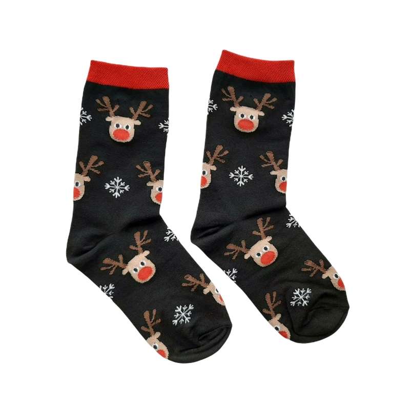 جوراب دخترانه مدل گوزن مهربان کد 83