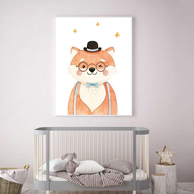 تابلو اتاق کودک و نوزاد الفاپ مدل روباه کد Funny Fox 001