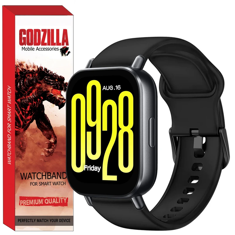 بند گودزیلا مدل SILICONE SQ مناسب برای ساعت هوشمند شیائومی Redmi Watch 5 Active