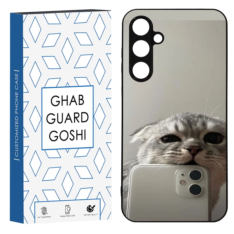 کاور قاب گارد گوشی طرح گربه سلفی کد TPU-206 مناسب برای گوشی موبایل سامسونگ Galaxy S23 fe