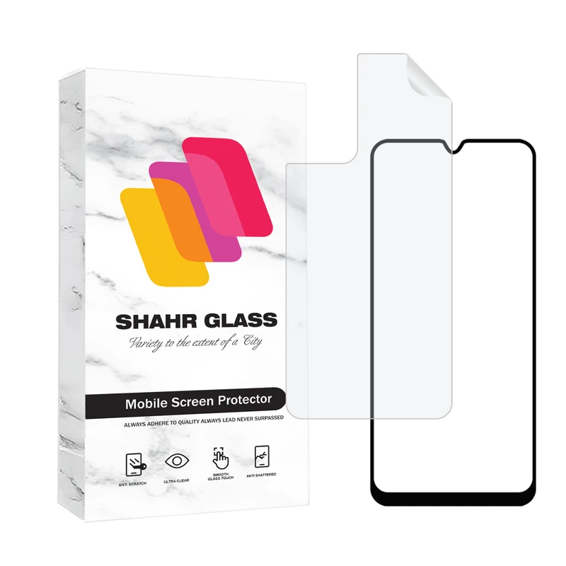 محافظ صفحه نمایش شفاف شهر گلس مدل CERAMINANOSH مناسب برای گوشی موبایل سامسونگ Galaxy A33 5G به همراه محافظ پشت گوشی