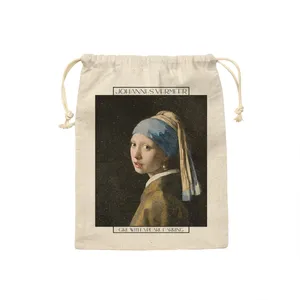 کیسه نان و سبزی ترمه طراحان ایده مدل دختری با گوشواره مروارید از ورمر کد art0569 - M