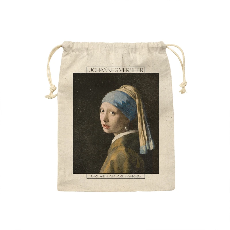 کیسه نان و سبزی ترمه طراحان ایده مدل دختری با گوشواره مروارید از ورمر کد art0569 - M