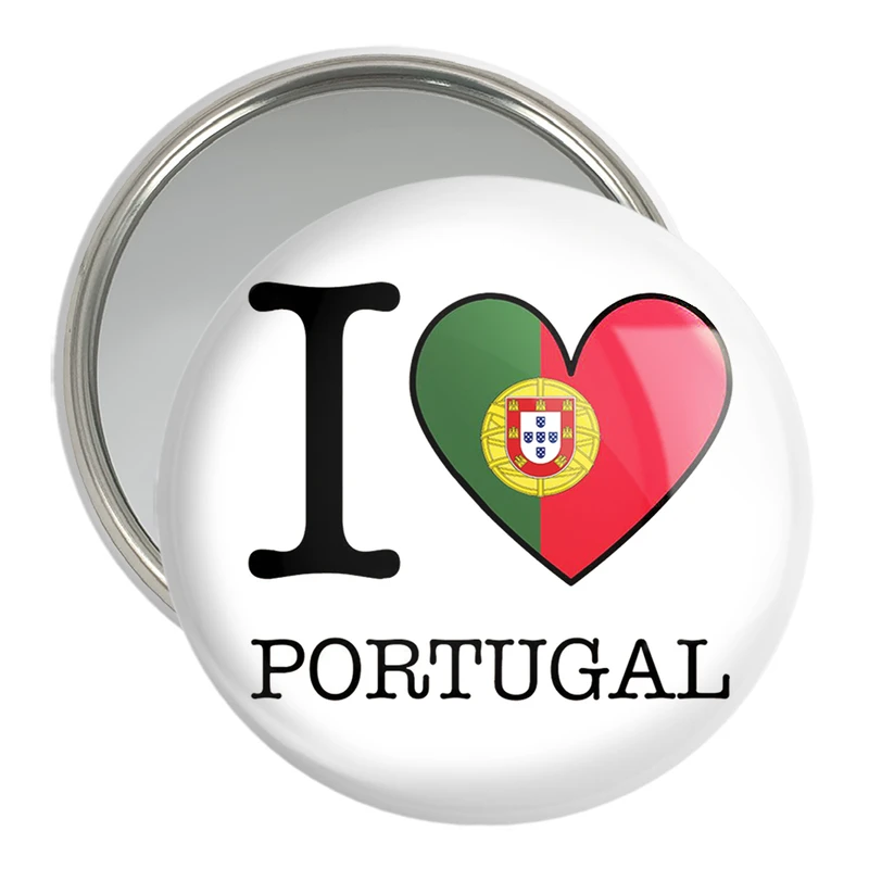 آینه جیبی خندالو مدل پرچم پرتغال  کد 20543