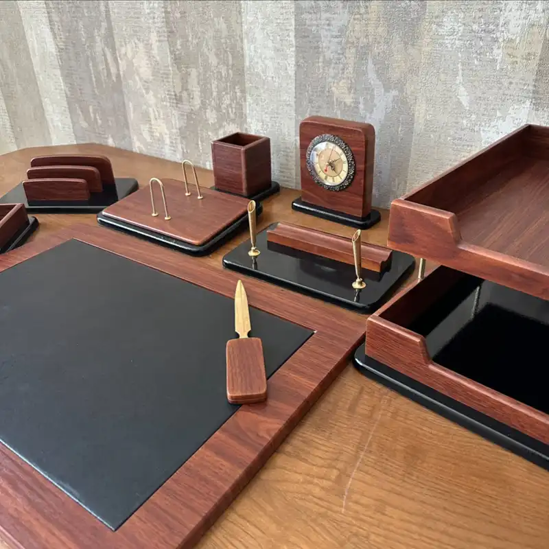 ست لوازم اداری رومیزی مدل 415-office مجموعه 15 عددی