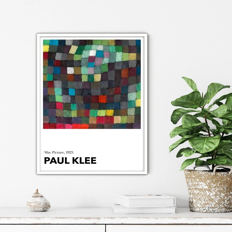 تابلو آتریسا طرح نقاشی کلاسیک مدرن مدل ATFHW22 فریم سفید