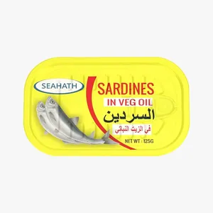 کنسرو ماهی ساردین در روغن گیاهی سی هات - 125 گرم