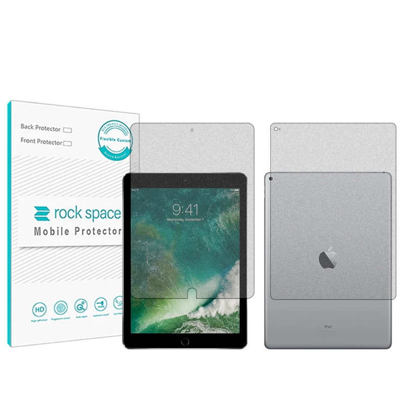 محافظ صفحه نمایش مات راک اسپیس مدل HyMTT مناسب برای تبلت اپل iPad Pro 12.9 (2015) به همراه محافظ پشت تبلت