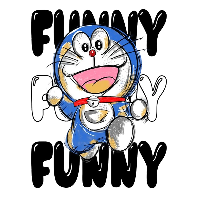 استیکر پارچه و لباس پاد آفرین مدل کارتونی کد S1583