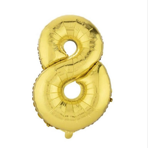 بادکنک فویلی طرح عدد 8