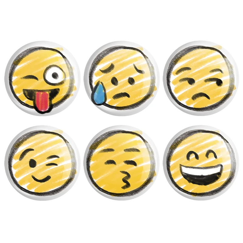 مگنت خندالو طرح ایموجی کد 176B مجموعه 6 عددی