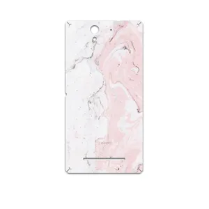 MAHOOT Blanco-Pink-Marble Cover Sticker for Sony Xperia C3 Dual