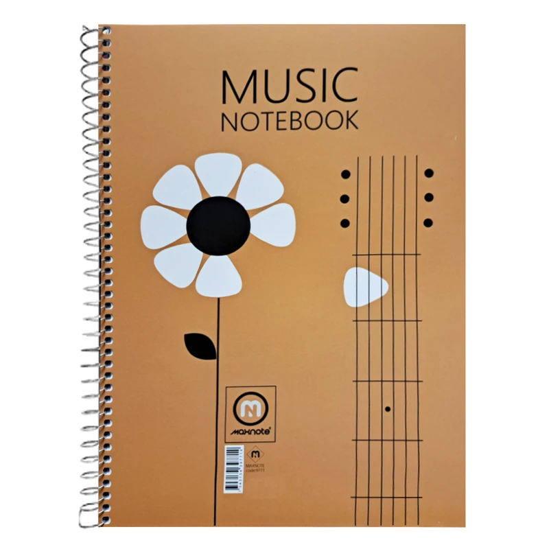 دفتر نت موسیقی 40 برگ مکث نوت مدل گلبرگ کد 1004