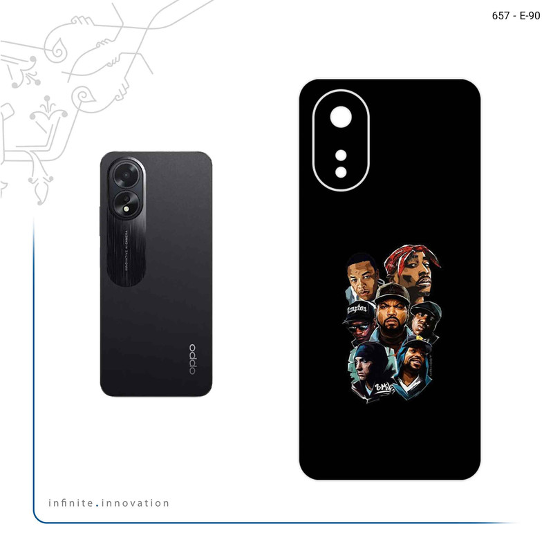 برچسب پوششی ماهوت مدل Great Rappers Digital Art مناسب برای گوشی موبایل اپو A38