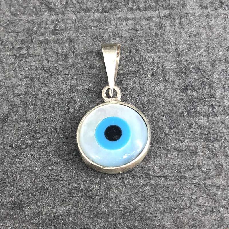 آویز گردنبند نقره زنانه گیرا مدل چشم نظر G773 آویز گردنبند نقره زنانه گیرا مدل چشم نظر G773