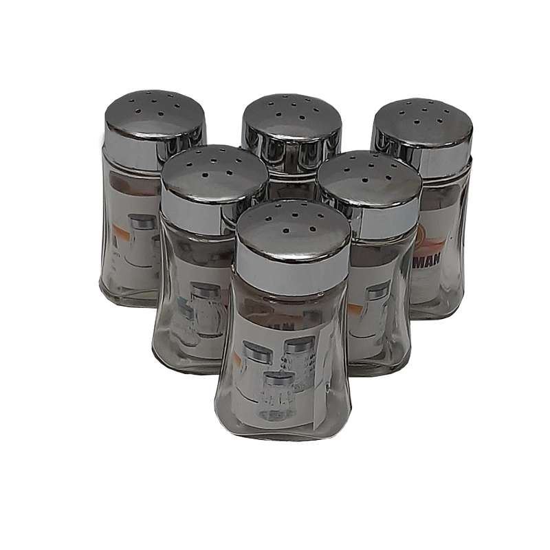 نمکدان پیشگامان مدل نگین کد 584620 بسته 6 عددی