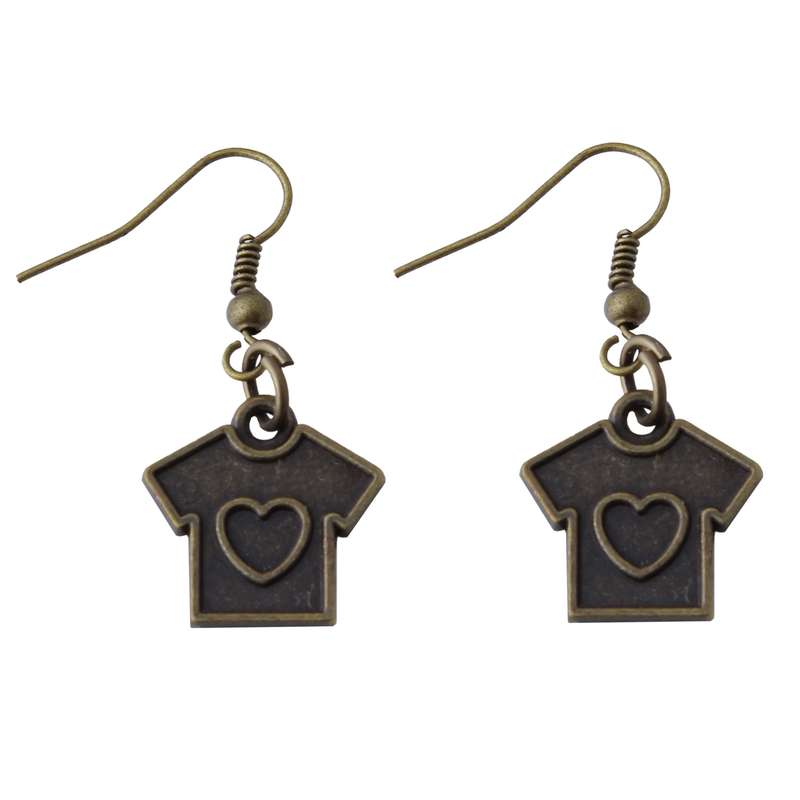 گوشواره دخترانه مدل فلزی فانتزی کد GZN_104