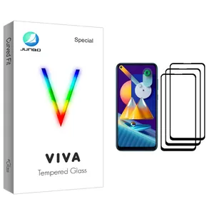 Junbo Viva Glass Screen Protector For Samsung Galaxy M11 Pack Of 3