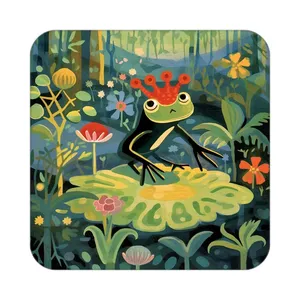 زیر لیوانی کاکتی طرح حیوانات رنگی مدل mp26258