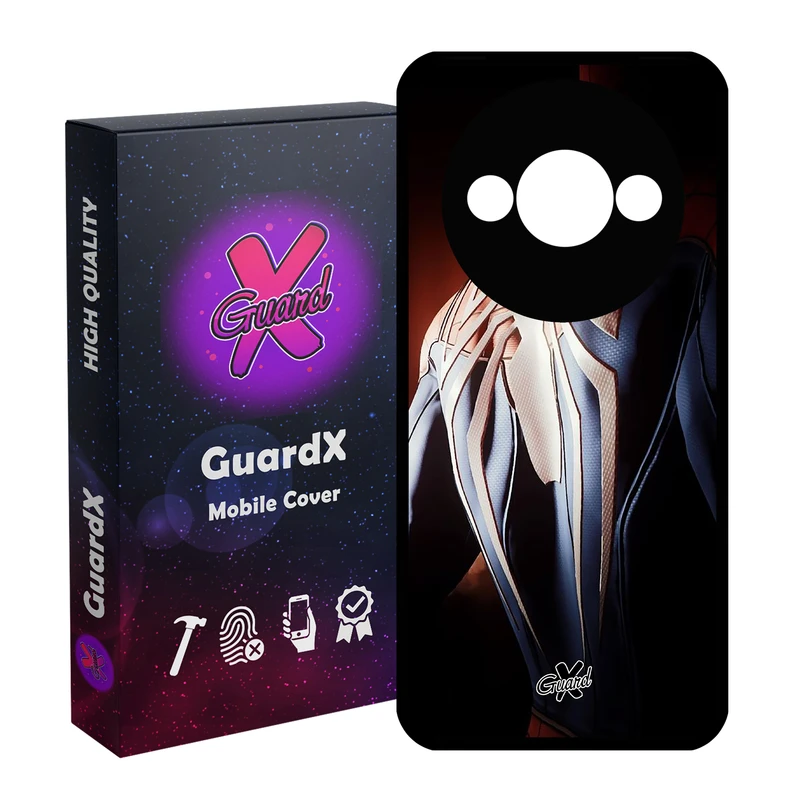 کاور گارد ایکس طرح Spider Man مدل قاب Glass10126 مناسب برای گوشی موبایل شیائومی Redmi A3 4G/ A3X 4G/ Poco C61