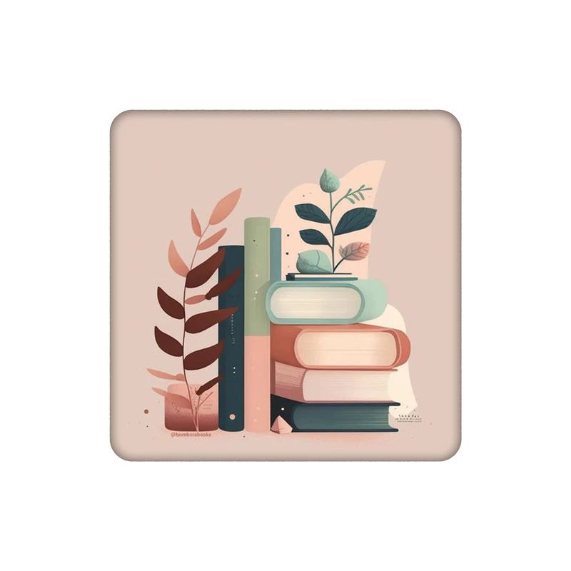 زیرلیوانی طرح کتاب و گلدان کد 1320137