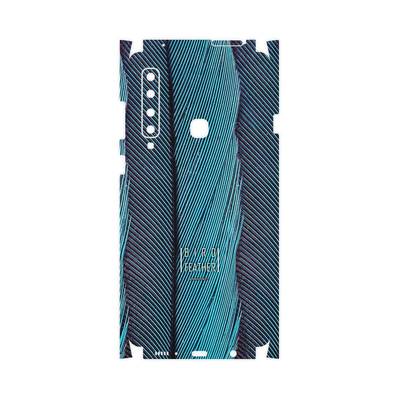 برچسب پوششی ماهوت مدل Turquoise feathers-FullSkin مناسب برای گوشی موبایل سامسونگ Galaxy A9 2018