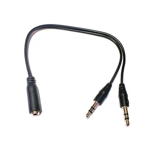 کابل تبدیل 1 به 2 انتقال صدا 3.5 میلی متری مدل sound طول 0.25 متر