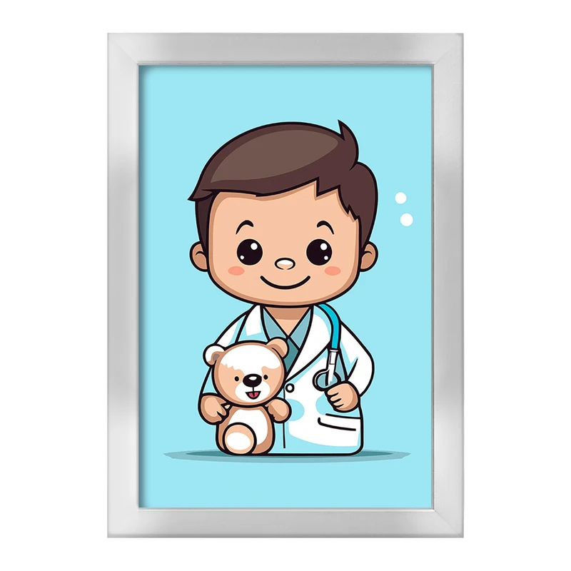 تابلو خندالو طرح پزشک و پرستار کودکانه کد 36484