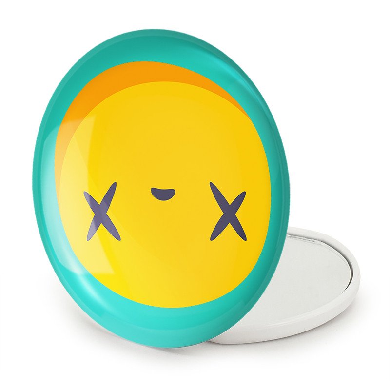 آینه جیبی خندالو طرح ایموجی Emoji مدل تاشو کد 3009