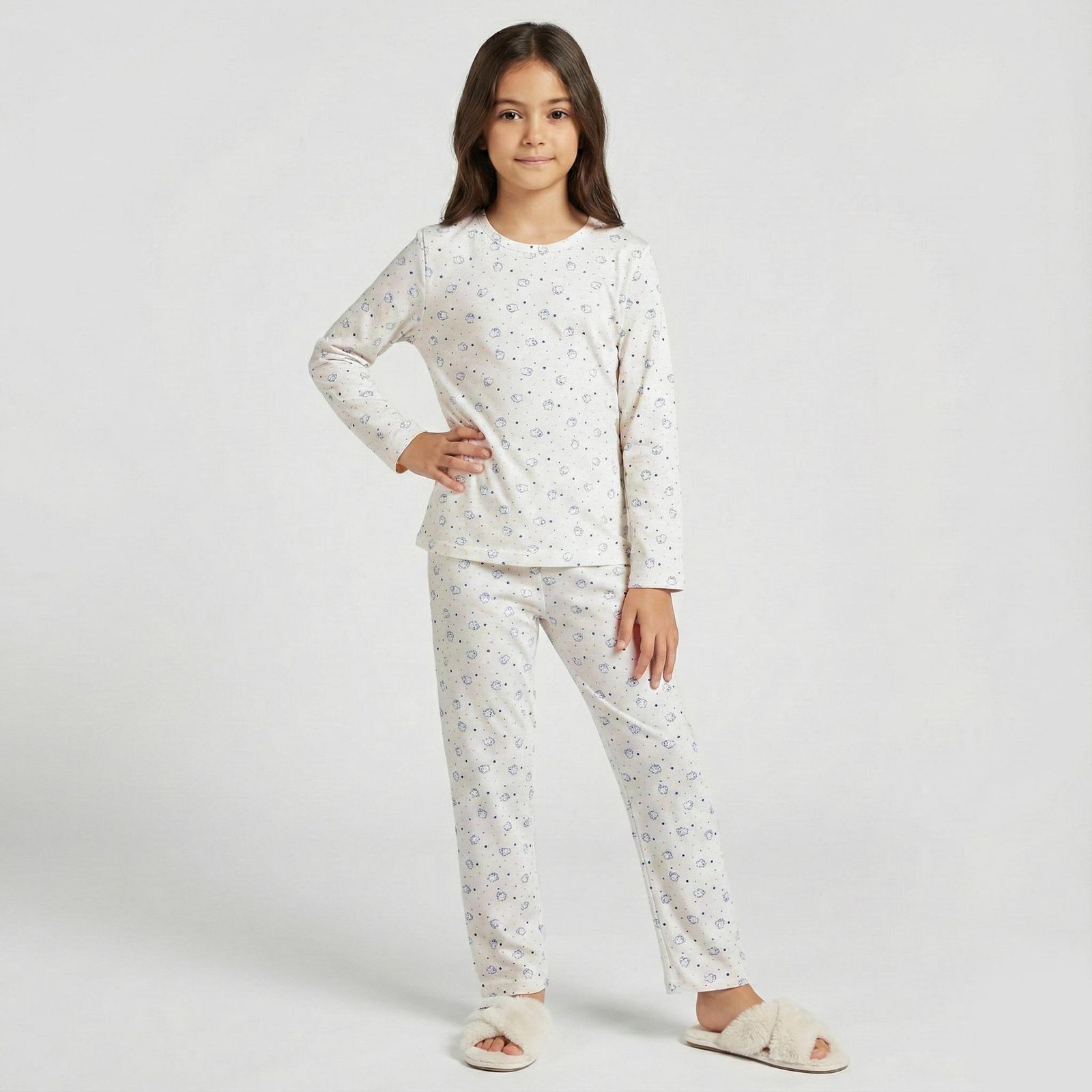 ست تی شرت و شلوار دخترانه مونسا مدل 1104 - - 3