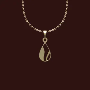 گردنبند طلا 18 عیار زنانه مدوپد مدل هندسی کد X2-1-1100