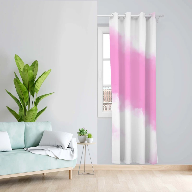 پرده طرح ابر و بادی مدل مخمل پانچی کد 5627L z سایز 140x200 سانتی متر