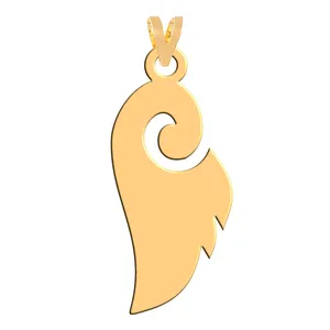 آویز گردنبند طلا 18 عیار زنانه فرشته مدل بال فرشته WNL-000125