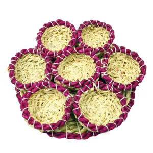 کاسه حصیری مدل هفت سین کد brfp-528 به همراه سینی بسته 7 عددی