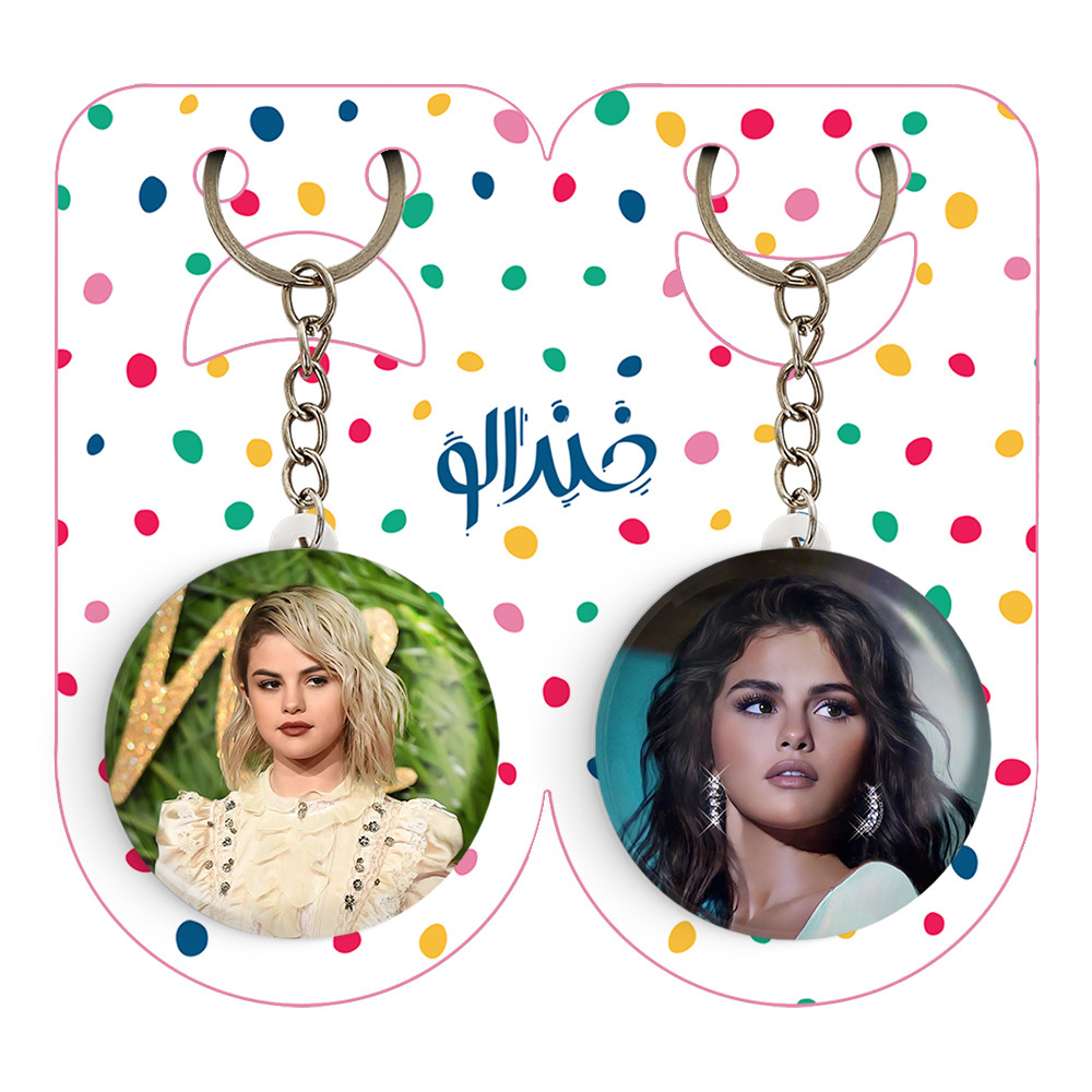 جاکلیدی خندالو مدل سلنا گومز Selena Gomez کد 1920519209 مجموعه 2 عددی