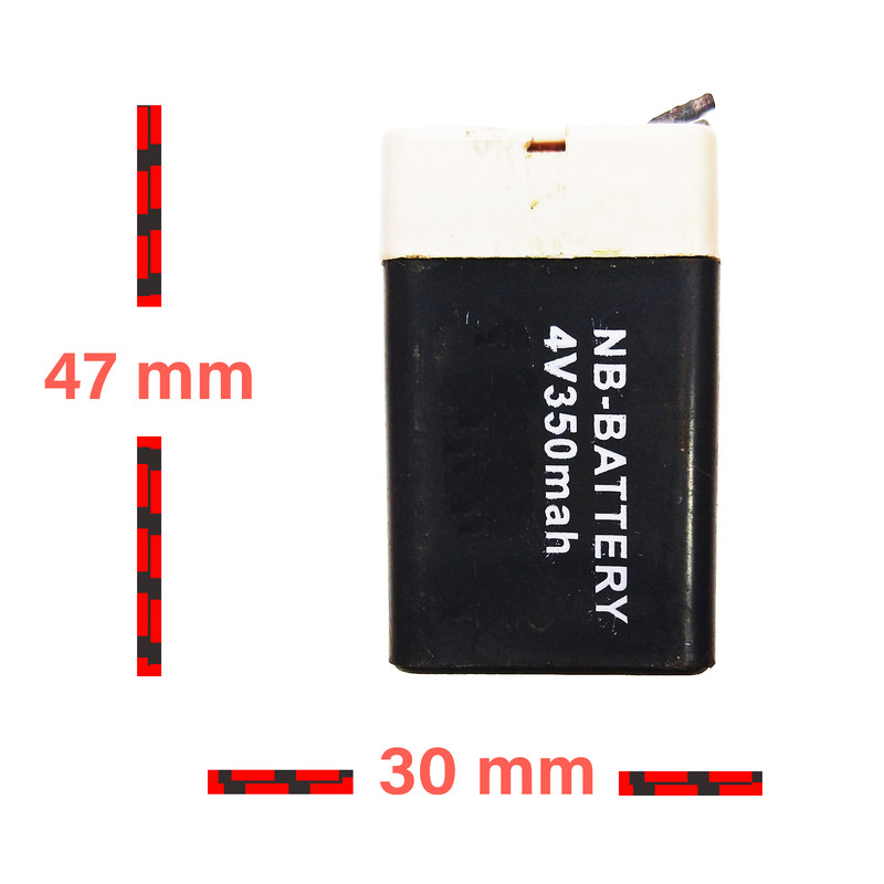 باتری سیلد اسید 4 ولت 350 میلی آمپرساعت مدل NB_35