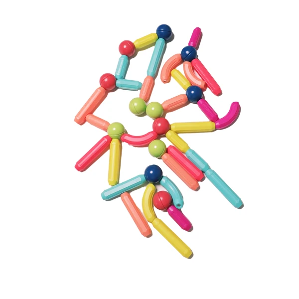  ساختنی 64 تکه مدل  میله مگنتی