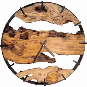 ساعت دیواری مدل روستیک چوبی