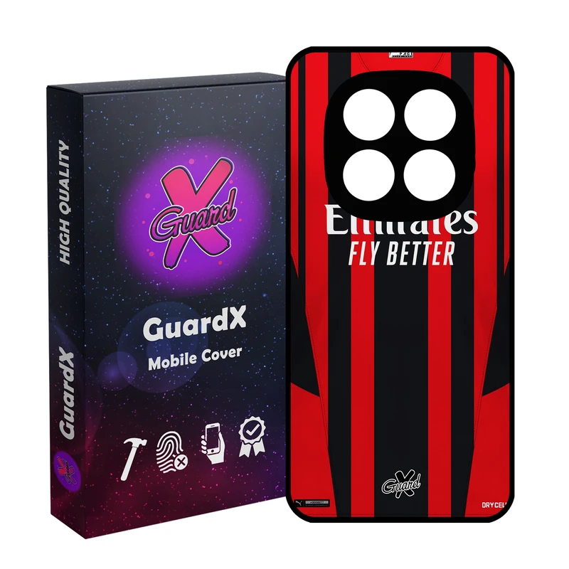 کاور گارد ایکس طرح AC Milan مدل 10399 مناسب برای گوشی موبایل شیائومی Redmi Note 14 Pro 4G