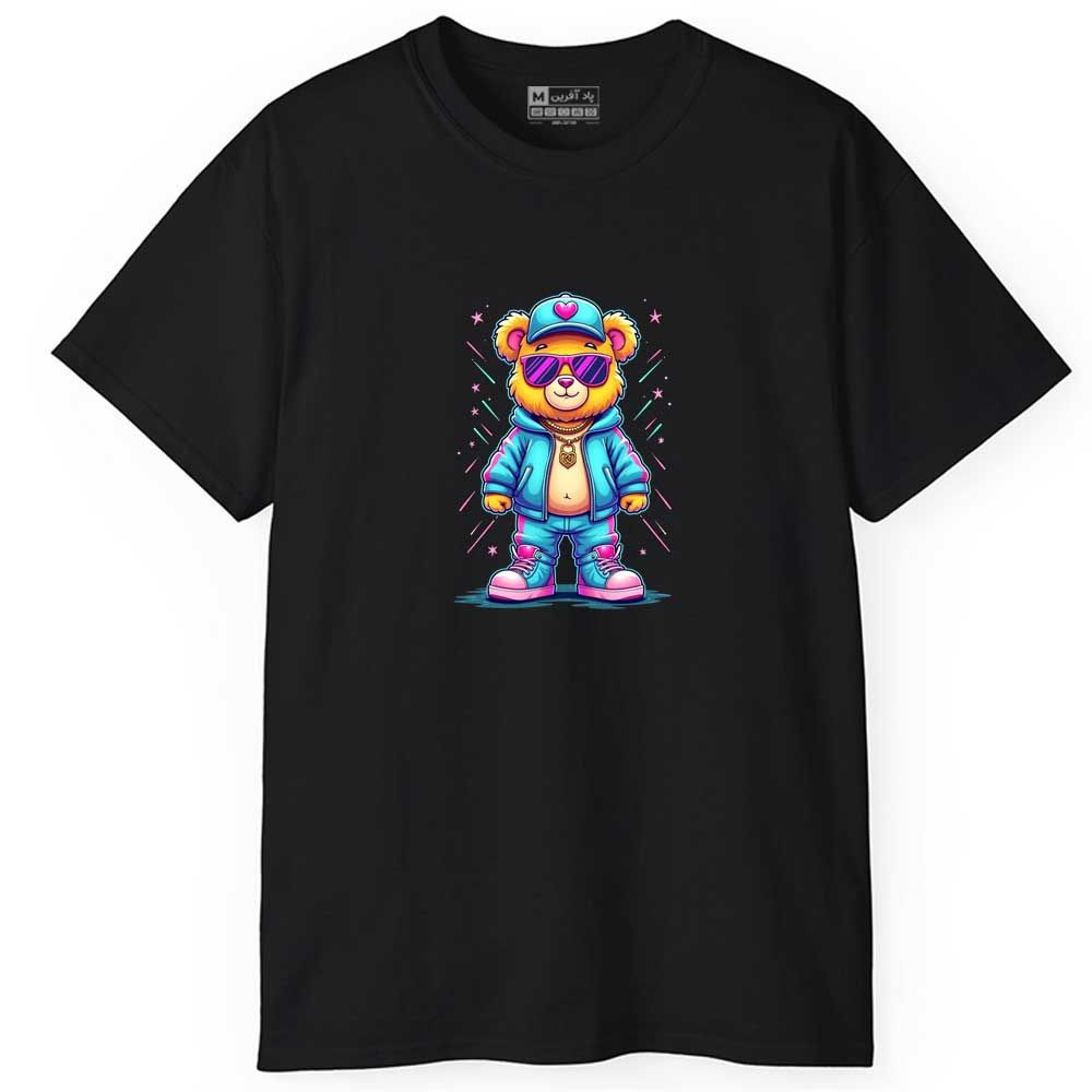 تی شرت آستین کوتاه مردانه پاد آفرین مدل اسپرت طرح تدی خرسه کد 1022 -  - 5