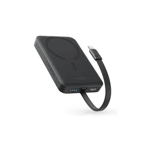 پاوربانک بیسوس مدل Magnetic & Cable 30W با ظرفیت 10000 میلی آمپر ساعت