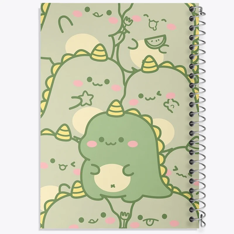 دفتر شطرنجی 50 برگ خندالو طرح دایناسور کیوت کد N1899