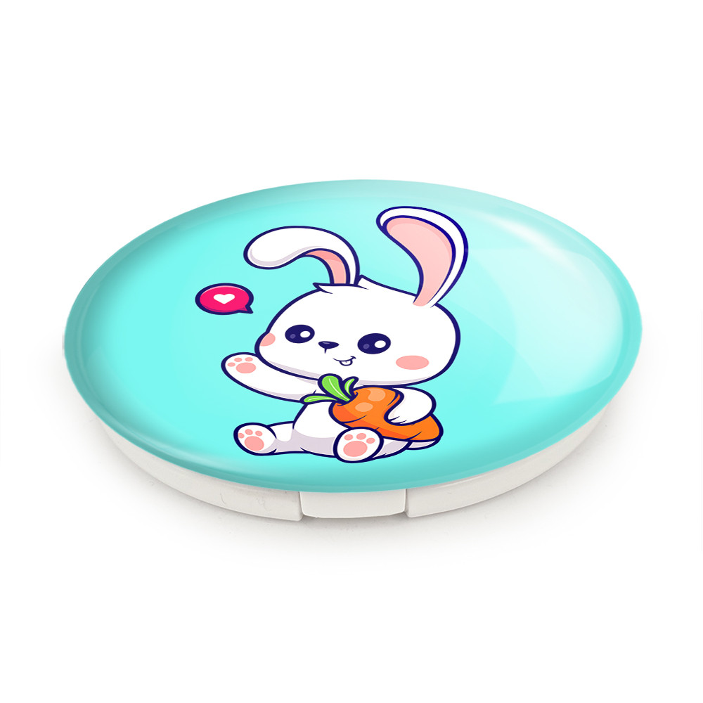 آینه جیبی خندالو طرح خرگوش مدل تاشو کد 26216