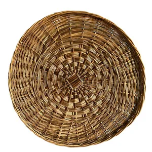 سینی حصیری مدل گرد MNK کد 456