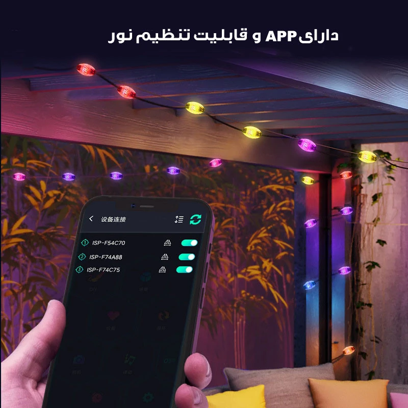 عکس شماره 5 : ریسه ال ای دی مدل رنگی rgb طول 10 متر