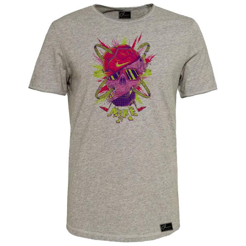 تیشرت آستین کوتاه مردانه کد M210 رنگ طوسی