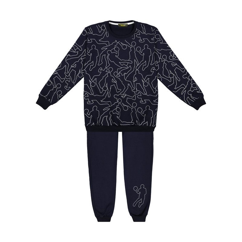 ست سویشرت و شلوار پسرانه خرس کوچولو مدل 2011176-59